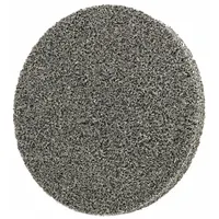 This SCOTCH-BRITE unitized wheel is a final finishing wheel for carbon steel and soft metals. It features a 2-inch diameter and 1/4-inch width, with aluminum oxide abrasive in medium grade and soft density (2). The TS Quick-Change design allows for rapid attachment changes. Typical applications include deburring, blending, and surface conditioning without altering part geometry