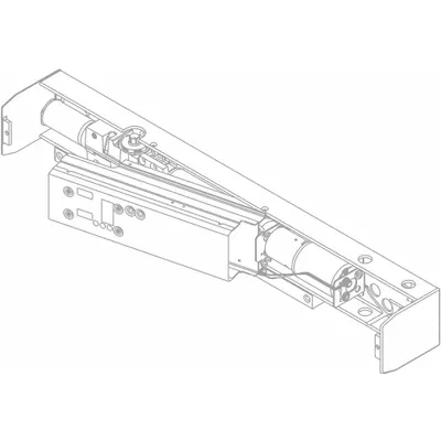 LCN Cylinder Assembly: Aluminum (MPN 4642-3071CS AL) - Replacement Parts for Door Operators