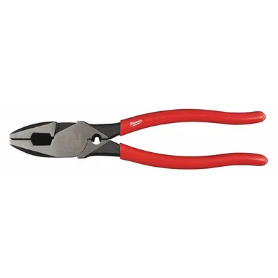 MILWAUKEE Linemans Plier: 9 in Overall Lg, 1 7/8 in Jaw Lg, 1 3/4 in Jaw Wd, 5/8 in Jaw Thick - Multipurpose Lineman's Pliers