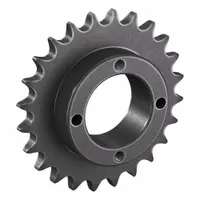 TSUBAKI Sprocket: For 40 Chain, 24 Teeth, 3.831 in Pitch Dia, 4.098 in Outside Dia, Steel (MPN 40H24)