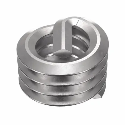 HELI-COIL Helical Insert: Tanged Tang Style, Free-Running, #8-32 Thread Size, Plain - Free-Running Tanged Helical Inserts