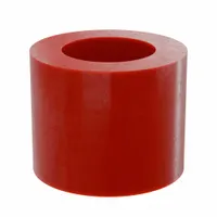 This general purpose plastic sleeve bearing is made of red PTFE, offering self-lubricating properties and corrosion resistance. With a 3/16 in bore, 5/16 in OD, and 1/4 in overall length, it is suitable for light-duty rotating or oscillating shafts in applications such as conveyors and packaging machinery. Sold in a pack of 5