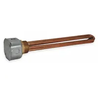 TEMPCO Screw Plug Immersion Heater: 1 Phase, 120V AC, 2,000 W Watt, 1 1/4 in NPT, 60.17 W/sq in (MPN TSP02102)