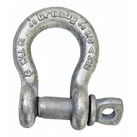 CROSBY Anchor Shackle: Anchor Shackle, 25,000 lb Working Load Limit, 1 11/16 in Wd Between Eyes (MPN 1017582)