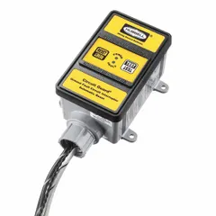 This hardwired GFCI provides ground fault protection for three-phase equipment. Rated 30 A at 120/208V AC, it features automatic reset and a NEMA 4X enclosure suitable for wet or corrosive environments.