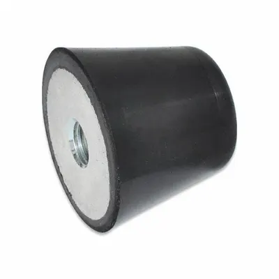 JW WINCO Vibration-Isolating Mount: Flat Conical, Buna-N - Female x Non-Threaded Vibration-Isolating Mounts