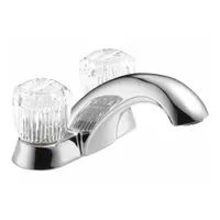 DELTA FAUCET COMPANY Low Arc Bathroom Faucet: Delta Commercial, Metal, Chrome Finish, Centerset, Arc (MPN 2502LF)