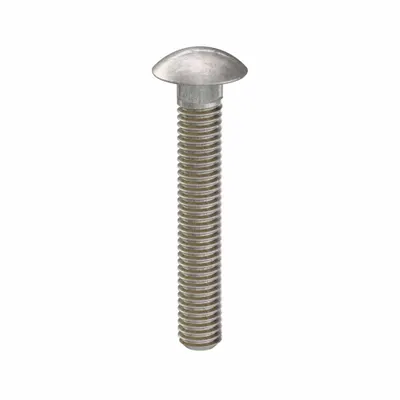 USA INDUSTRIALS Carriage Bolt: Square Neck, 3/8"-16 Thread Size, 2 1/2 in lg, Stainless Steel - 316 Stainless Steel Square Neck Carriage Bolts