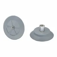 SCHMALZ Vacuum Pad Assembly: G1/4 in, 98.1 mm Pad Dia, NBR, 55 A, Gray, 35.4 mm Pad Ht (MPN 10.01.01.14065)