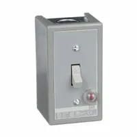 SQUARE D Manual Motor Switch: 2 Poles, 30 A, 1 NEMA Rating, Pilot Light: Red Light (230V AC) (MPN 2510KG1B)