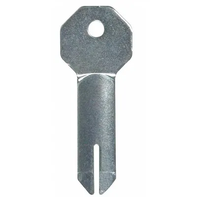 SAFETY TECHNOLOGY INTERNATIONAL Key: Nickel, 2 1/4 in, KIT-H18061, 2 PK - Keys for Alarm & Wall Fixture Covers