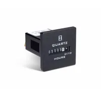 TRUMETER Hour Meter: Hour Meters, Front Panel Mounting, Analog, 1 7/8 in x 1 7/8 in, Analog, Tenth (MPN 722-0030)