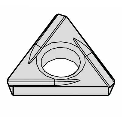 WIDIA Triangle Turning Insert: TDHH130805L - Triangle (T) Indexable Turning Inserts