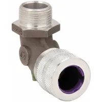 Liquid Tight Cord Connector: Aluminum, 3/4 in MNPT, 0.75 in to 0.88 in, Silver (MPN NHC1038)