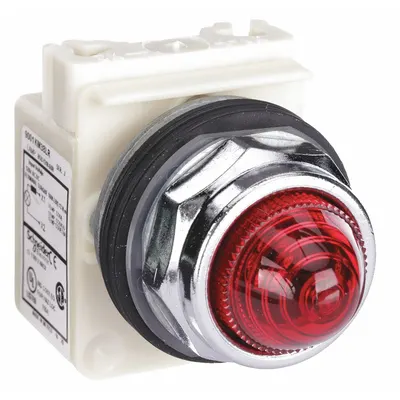 SCHNEIDER Pilot Light: 30 mm Panel Mounting Size, Red, LED - LED Pilot-Lights
