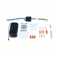 The CANARM CP96WH is an industrial high-volume, low-speed ceiling fan from the FANBOS series. It features an 8 ft blade diameter, five speeds, and operates on 120V AC single-phase power with a current draw of 0.9 A. This model does not include a light kit. Typical applications include large commercial and industrial spaces such as warehouses, factories, and distribution centers to improve air circulation and reduce temperature stratification.