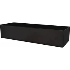 Steel tray for organizing and securing strapping tools on forklifts. Features a magnetic add-on for attachment to the forklift frame. Black finish.