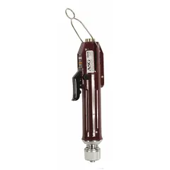 The ASG CL-4000 is a corded production screwdriver with a 1/4-inch drive, lever-start activation, and straight-body design. It delivers a minimum torque of 0.9 in-lb and a maximum torque of 4.9 in-lb. This tool is suited for industrial assembly tasks requiring precise torque control, such as fastening small screws in electronics, automotive, and light manufacturing.