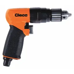 Pneumatic pistol-grip drill with 3/8 in keyed chuck, 1 hp motor, and 2,600 RPM free speed. Designed for drilling in metal, wood, and composites in industrial settings such as automotive assembly, aerospace fabrication, and general manufacturing.