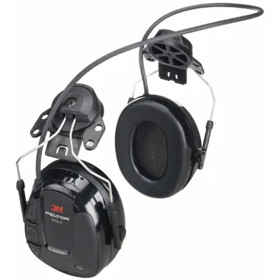 3M PELTOR MT13H220P3E Hard Hat-Mounted Listen-Only Headset - Hard Hat-Mounted Headsets for Communication