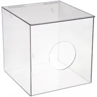 Protection Dispenser: Table/Wall, 9 3/4 in x 10 5/8 in x 10 1/4 in, PETG, Clear