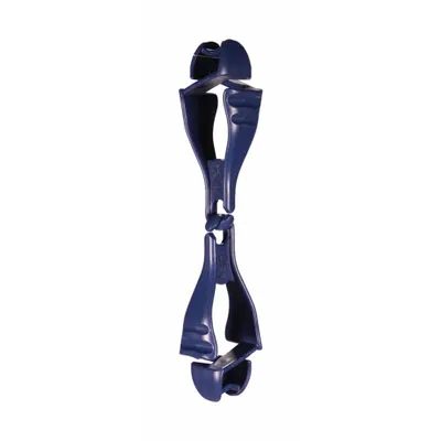 SQUIDS BY ERGODYNE Glove Holder Clips: Plastic, Plastic, 6 in Lg, 1/2 in Max Clip Opening - Glove Clips with Belt Clip