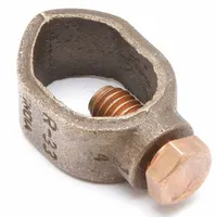 Grounding Connector: Copper, 10 to 4 AWG STR Grounding Wire Size, 1 Grounding Wires (MPN GRL6)