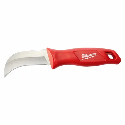 MILWAUKEE Fixed Blade Knive: Straight, 8 1/2 in Overall Lg, Stainless Steel - General Purpose Knives