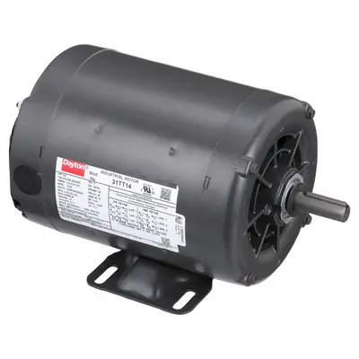 Dayton General Purpose Motor: Rigid Base Mount, Open Drip Proof, 3/4 hp, 208-230/460V AC - Rigid Base 3-Phase General Purpose AC Motors