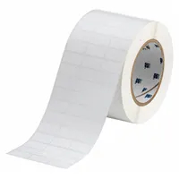 Pre-Cut Label Stock Roll: 1/2 in x 1 in, 3 11/32 in x 1/2 in, Polyester, Permanent Adhesive (MPN THT-5-459-10)