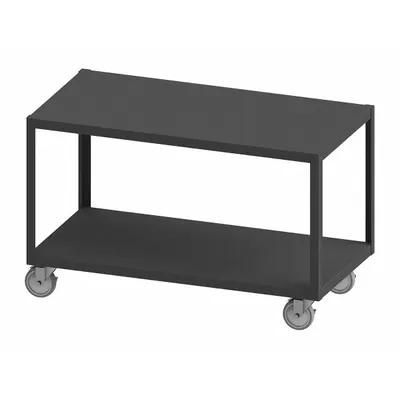 DURHAM MFG Work Table: Fixed Ht, Steel, 48 in x 30 in - Steel-Top Mobile Worktables