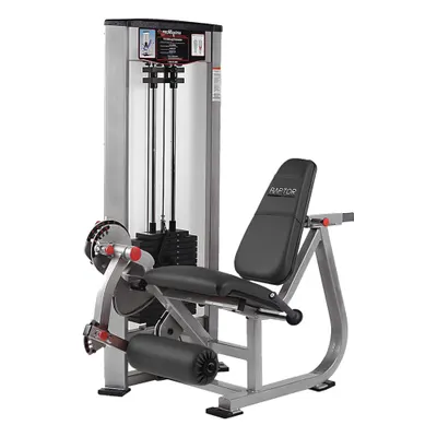 PROMAXIMA Leg Extension: Steel, Powder Coated, Gray, Black, Vinyl, 66 in Overall Lg - Hip & Leg Machines
