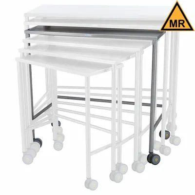 BLICKMAN Nested Table: 20 in Overall Wd, 38 in Overall Ht, 40 in Overall Lg, Stainless Steel - Fixed-Height Stainless Steel Surfaced Lab Tables