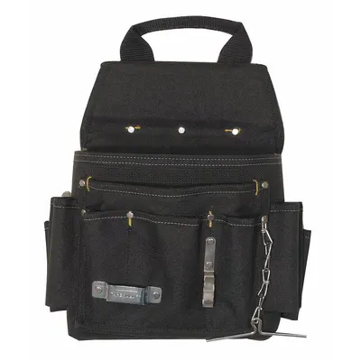 WESTWARD Tool Pouch: For 2 1/2 in Belt Wd - Max, 12 Pockets - Polyester Tool Pouches