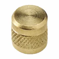 PRO-SET Access Valve Cap: 1/4 in Female SAE Right-Hand, 4 1/2 in Overall Ht, Brass, 10 PK (MPN AVC4)