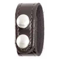 GOULD & GOODRICH, INC. Belt Keeper: High Gloss Synthetic Polymer, Black, Nickel Snap (MPN H76CL)