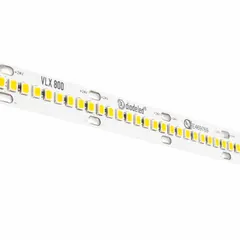 This 100 ft LED tape light spool operates at 24V DC and 7.2 W, delivering 850 lm at 4000K white light. It features a top-bend design for flexible installation on flat surfaces and is dimmable. Suitable for accent and task lighting in under-cabinet, cove, and display applications. Maximum run length is 41 ft.