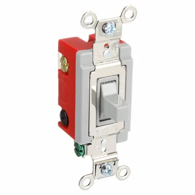 BRYANT Wall Switch: Toggle Switch, Single Pole/Double Throw, Momentary, Black - Toggle Wall Switches