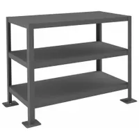 DURHAM MFG Work Table: Fixed Ht, Steel, 36 in x 18 in, 2,000 lb Overall Load Capacity, Steel (MPN MT183630-2K395)