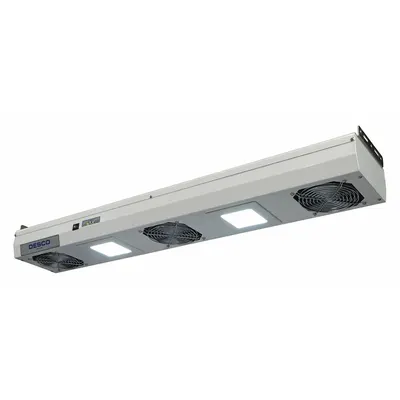 DESCO Overhead Ionizer: 37 3/8 in Overall Dp, 4 in Overall Ht, 6 5/8 in Overall Wd - Overhead Air Ionizers