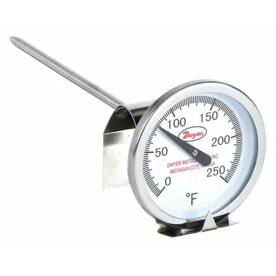 Dwyer CBT25051 Clip-On Dial Thermometer - General Purpose Vat & Pan Clip-On Dial Thermometers
