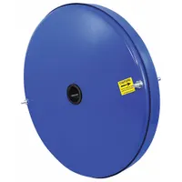 Steel hose reel drive spring assembly with canister for COXREELS P-W-SERIES hose reels. Used to restore retraction function in industrial, automotive, and maintenance environments. Direct replacement part