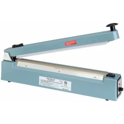 MIDWEST PACIFIC Heat Sealer: 16 in Max Seal Lg, 2.5 mm Max Seal Wd, 6 mil Max. Seal Thick - Tabletop Impulse Sealers