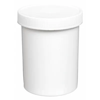 QORPAK Laboratory Jar: Polypropylene, Polypropylene, 16.2 fl oz, 88 mm Body Dia - Polypropylene Lab Jars
