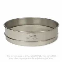 ADVANTECH Standard Stainless Steel Cloth Test Sieve: Stainless Steel, 12 in Outside Dia, 3 in Ht (MPN 270SS12I)