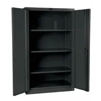 HALLOWELL Storage Cabinet: 36 in x 21 in x 60 in, Swing Handle & Padlock Hasp, 14 ga Panel Thick (MPN HW4SC6160-3CL)