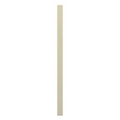ASI GLOBAL PARTITIONS Partition Column: Plastic Polymer, Pebble, Cream, 82 in Ht, 4 in Wd - Pilasters for Bathroom Partitions