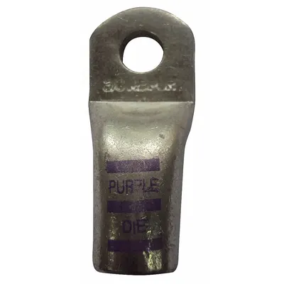 WESTWARD Lug: Crimpable Side Terminal, Crimp/Solder, Copper/Tin, 4/0 ga, Yellow - Crimpable Side Terminal Lugs