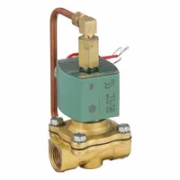 REDHAT Solenoid Valve: 2-Way, Normally Open, 1/2 in Pipe Size, 110V AC/120V AC, Watertight, NBR Seal (MPN 8210G012)