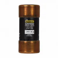 BUSSMANN Fuse: JKS Series, Class J, Cylindrical Body, Fast-Acting, 40 A, 600 V AC, Non-Indicating (MPN JKS-40)